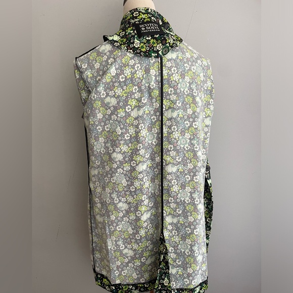 Scotch & Soda Amsterdam Floral Blazer Jacket Relaxed Fit Green Sz M - Picture 9 of 15